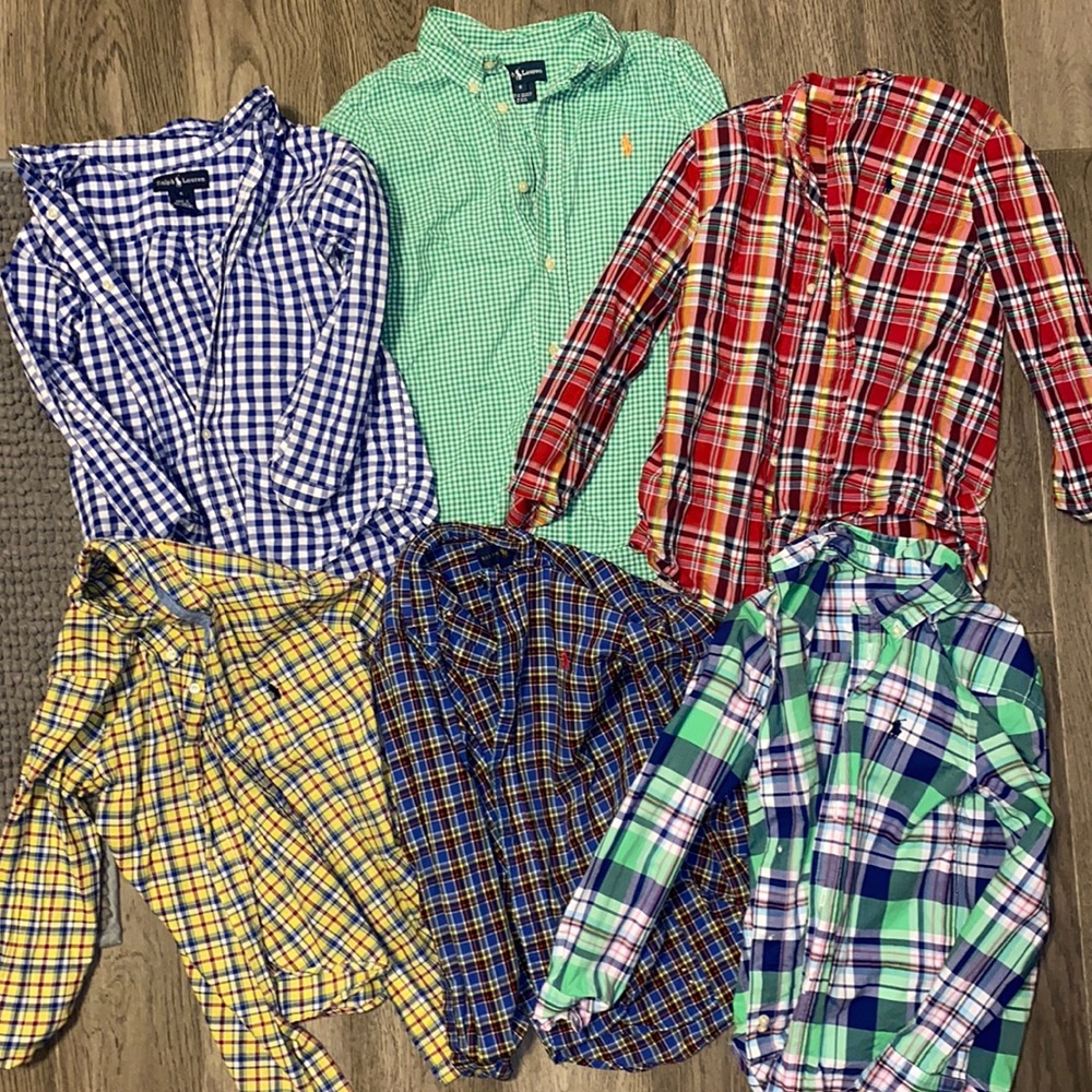 6 Boys Polo Shirts